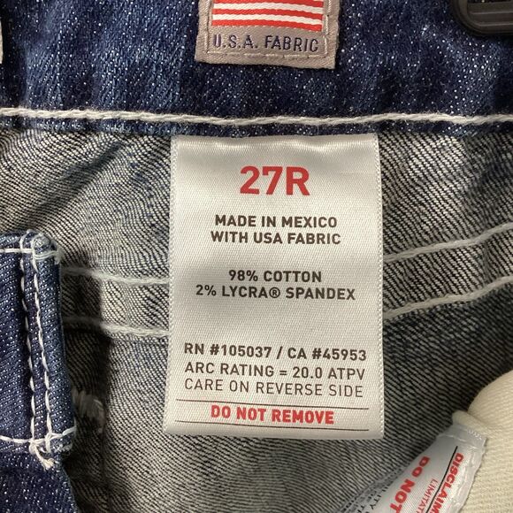 Ariat Work Jeans Flame Resistant Cat2 Mid-Rise Stretch Bootcut Women’s Size 27R - Picture 15 of 16